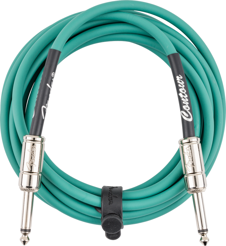 Fender Contour™ Instrument Cable, Sherwood Green, 10'