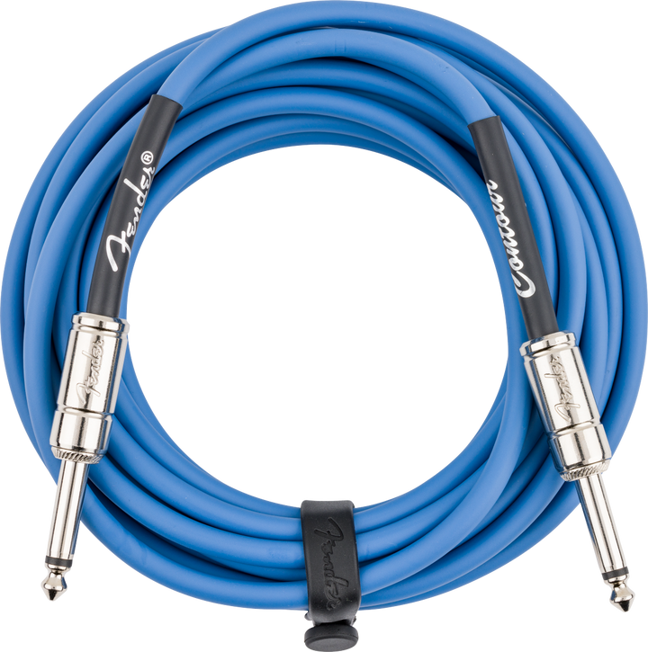 Fender Contour™ Instrument Cable, Lake Placid Blue, 18.6'