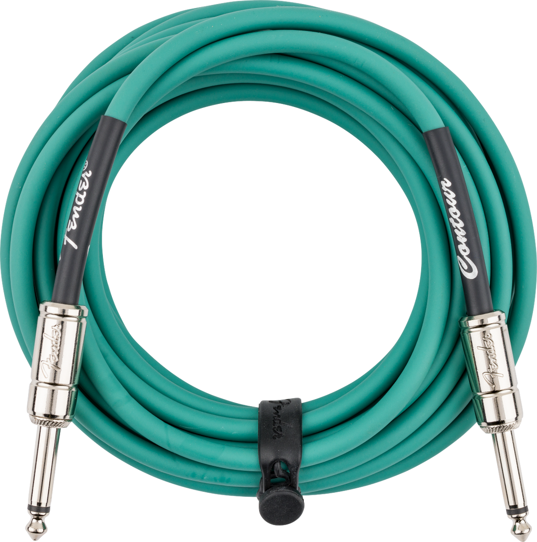 Fender Contour™ Instrument Cable, Sherwood Green, 18.6'