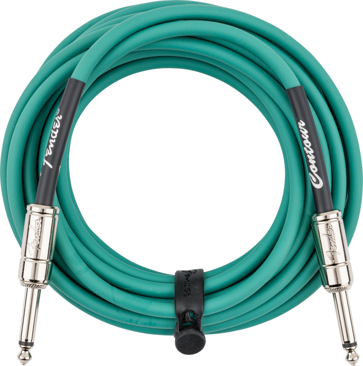 Fender Contour™ Instrument Cable, Sherwood Green, 18.6'