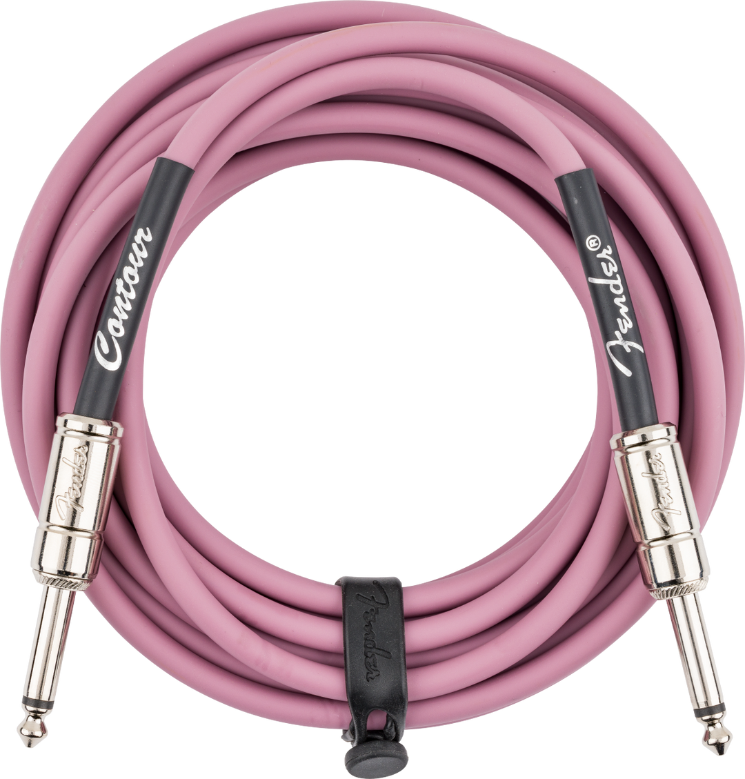 Fender Contour™ Instrument Cable, Burgundy Mist, 18.6'