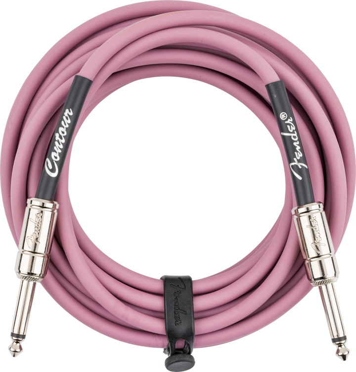 Fender Contour™ Instrument Cable, Burgundy Mist, 18.6'