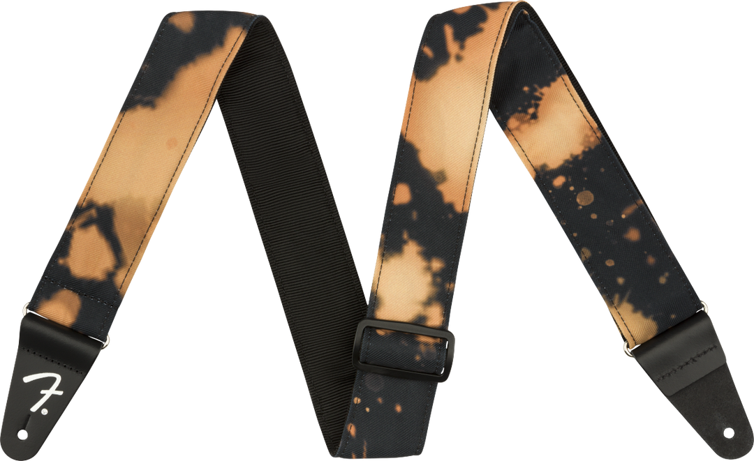 Tie Dye Acid Wash Strap, Black, 2"