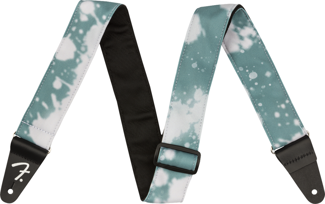 Tie Dye Acid Wash Strap, Teal, 2"