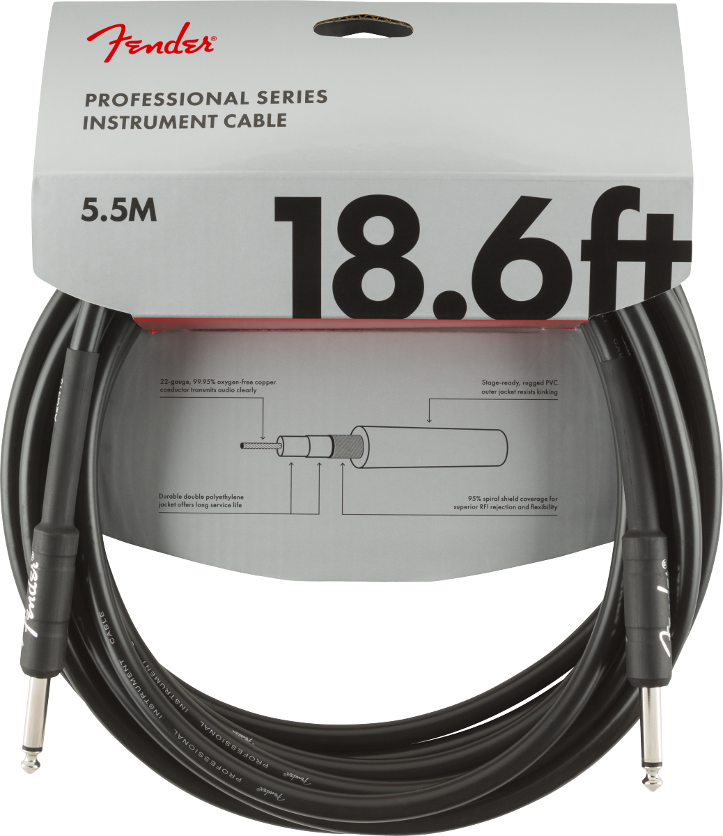 Fender Professional Series 18.6' Instrument Cable