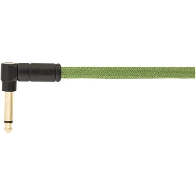 Festival Instrument Cable, Straight/Angle, 18.6', Pure Hemp, Green