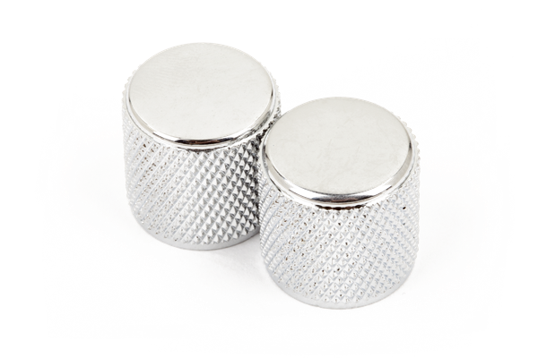 Fender Telecaster®/Precision Bass® Knobs, Knurled Chrome (2)