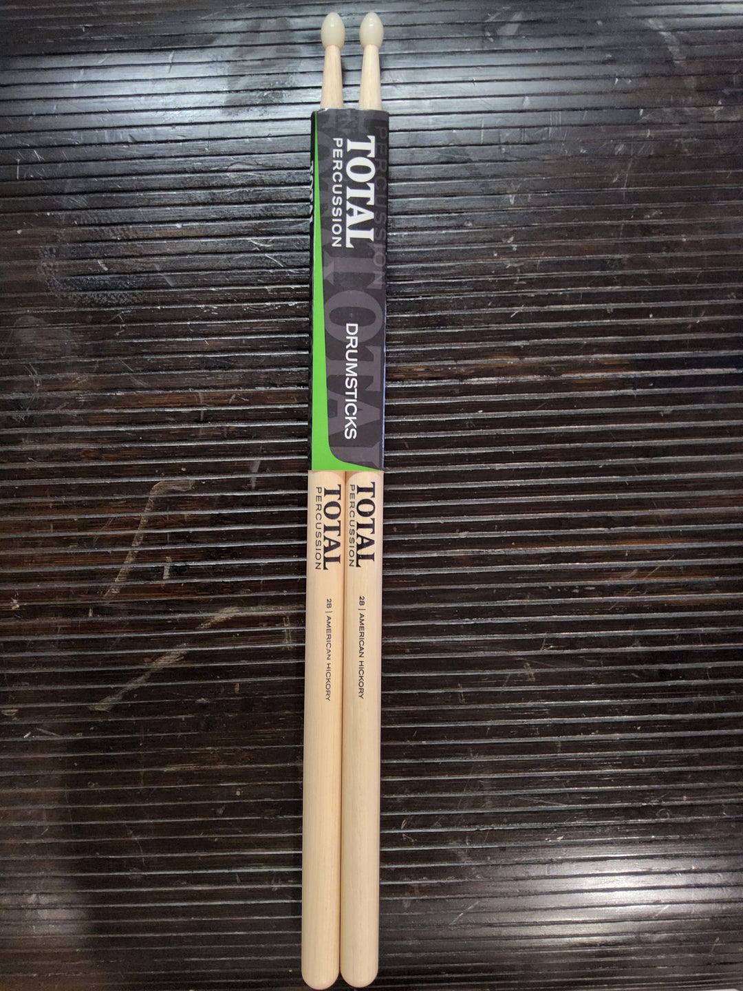 Total Percussion 2BN Natural Nylon Tip Drum Sticks