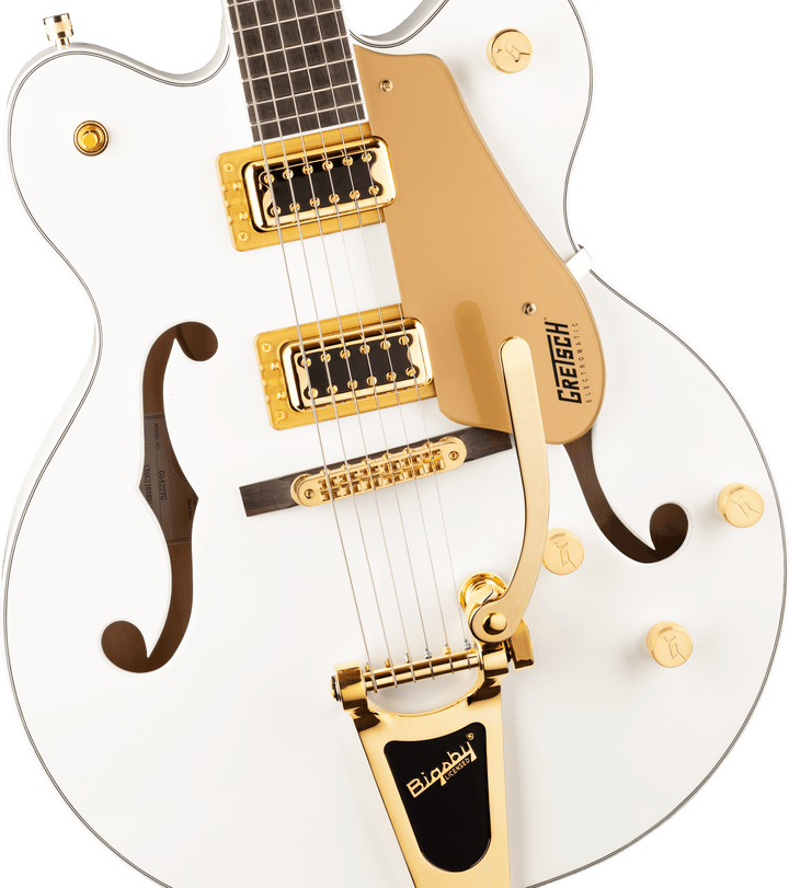 Gretsch G5422TG Electromatic® Classic Hollow Body Double-Cut with Bigsby® and Gold Hardware, Laurel Fingerboard, Snowcrest White