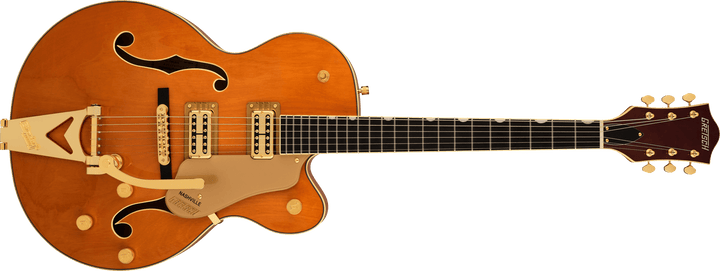 Gretsch Synchromatic™ Nashville™ Hollow Body Single-Cut with Bigsby®, Ebony Fingerboard, 50's Orange Stain