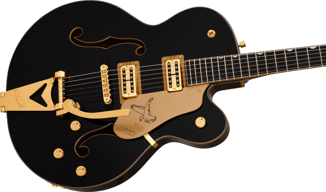 Gretsch Synchromatic™ Falcon™ Hollow Body Single-Cut with Bigsby®, Ebony Fingerboard, Black