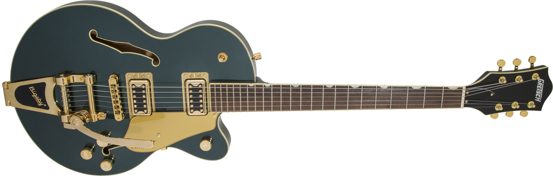 Gretsch G5655TG Electromatic® Center Block Jr. Single-Cut with Bigsby® and Gold Hardware, Laurel Fingerboard, Cadillac Green