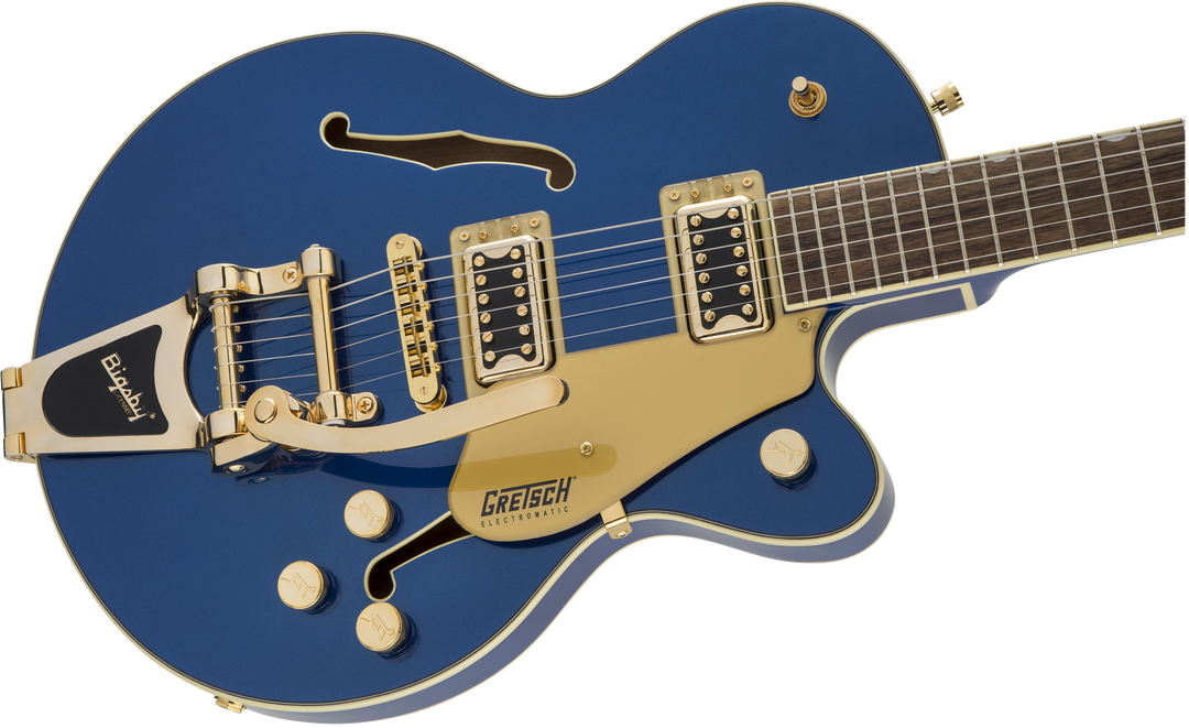 Gretsch G5655TG Electromatic® Center Block Jr. Single-Cut with Bigsby® and Gold Hardware, Laurel Fingerboard, Azure Metallic