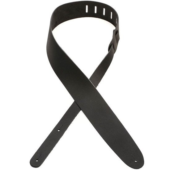 02 1/2 Inch Gtr Strap Leather Black