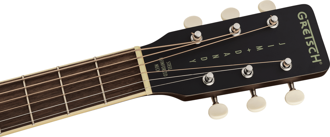 Gretsch Jim Dandy™ Parlor, Walnut Fingerboard, Black Pickguard, Deep Cherry Burst