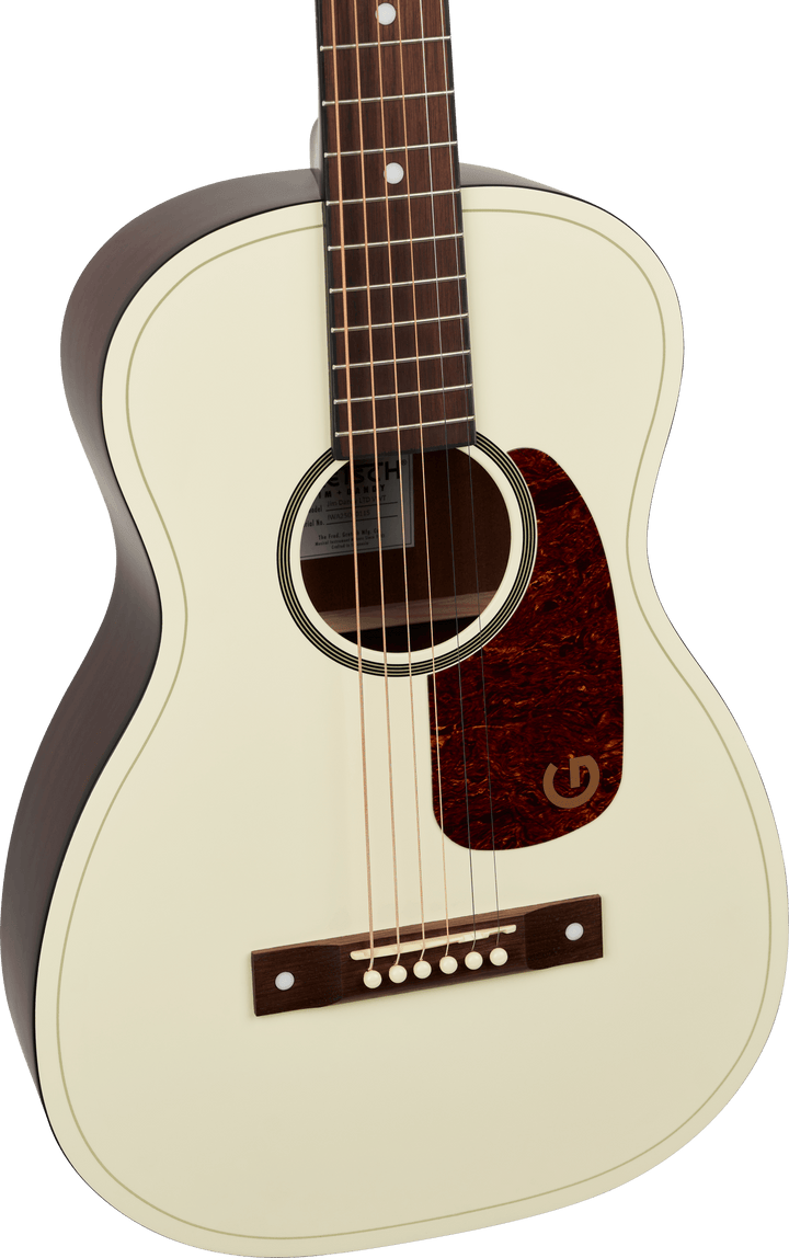 Gretsch Jim Dandy™ Parlor LTD, Walnut Fingerboard, Tortoise Pickguard, Vintage White