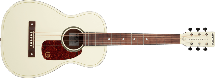 Gretsch Jim Dandy™ Parlor LTD, Walnut Fingerboard, Tortoise Pickguard, Vintage White