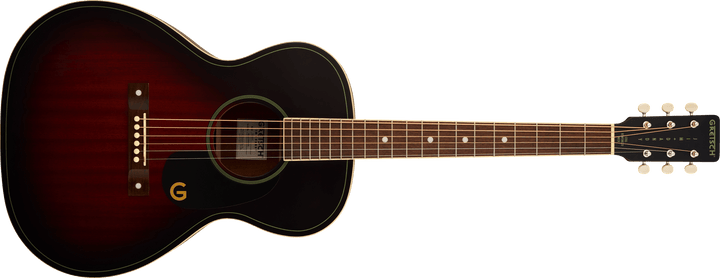 Gretsch Jim Dandy™ Concert, Walnut Fingerboard, Black Pickguard, Deep Cherry Burst