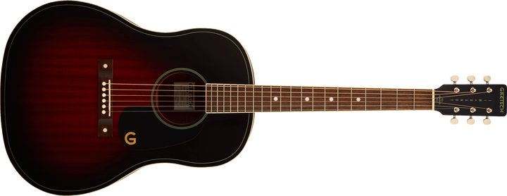 Gretsch Jim Dandy™ Dreadnought, Walnut Fingerboard, Black Pickguard, Deep Cherry Burst