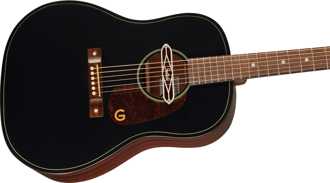 Gretsch Deltoluxe Dreadnought, Walnut Fingerboard, Tortoiseshell Pickguard, Black Top