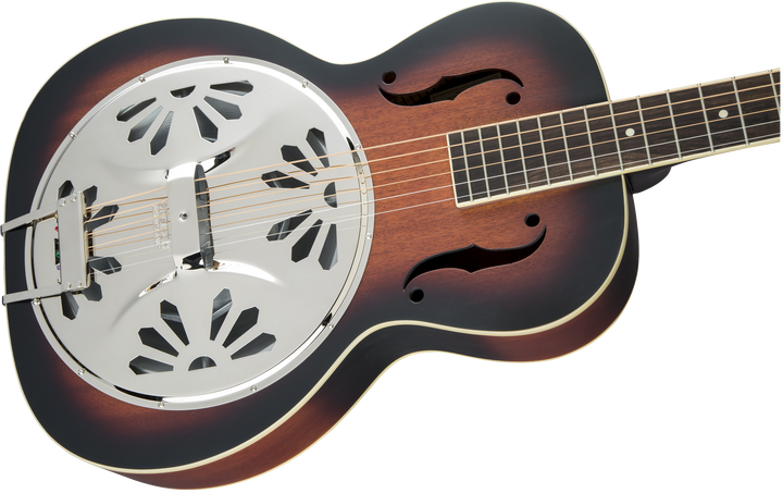 Gretsch G9220 Bobtail™ Round-Neck A.E., Mahogany Body Spider Cone Resonator Guitar, Fishman® Nashville Resonator Pickup, 2-Color Sunburst