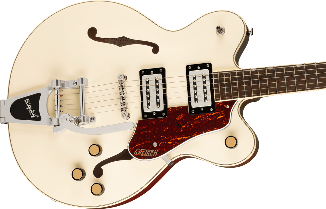Gretsch G2622T Streamliner™ Center Block Double-Cut with Bigsby®, Laurel Fingerboard, Broad’Tron™ BT-3S Pickups, Vintage White