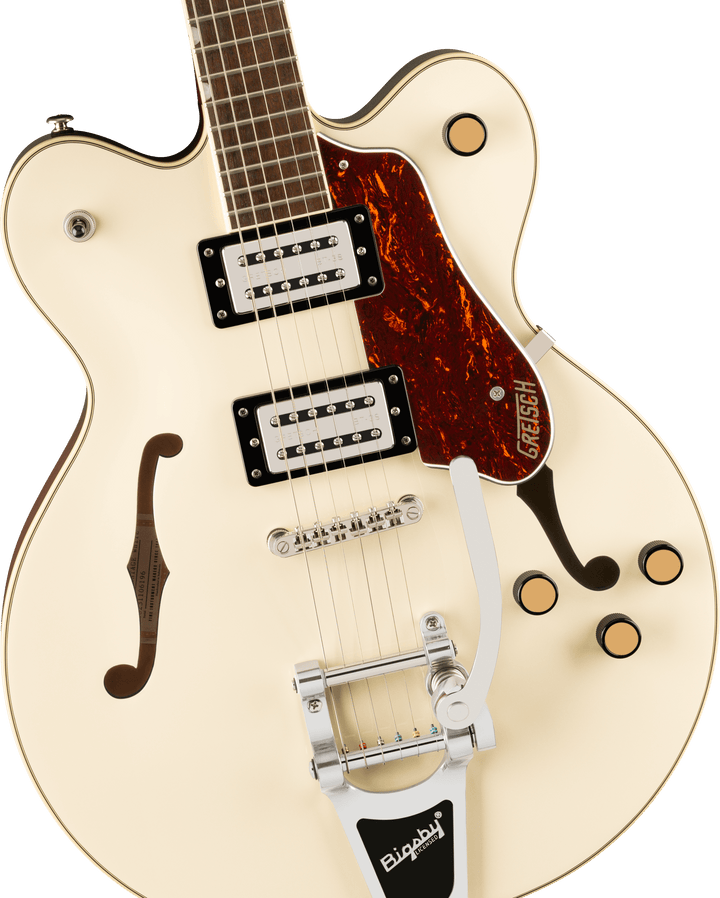 Gretsch G2622T Streamliner™ Center Block Double-Cut with Bigsby®, Laurel Fingerboard, Broad’Tron™ BT-3S Pickups, Vintage White