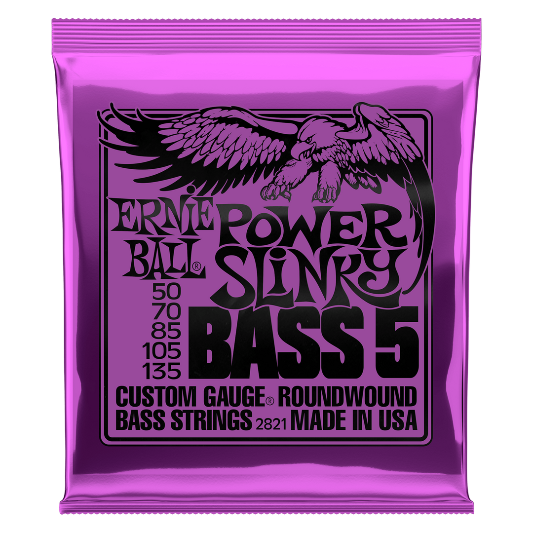 Bass Gtr 5 Str Set 50/135 Power Slinky Purple