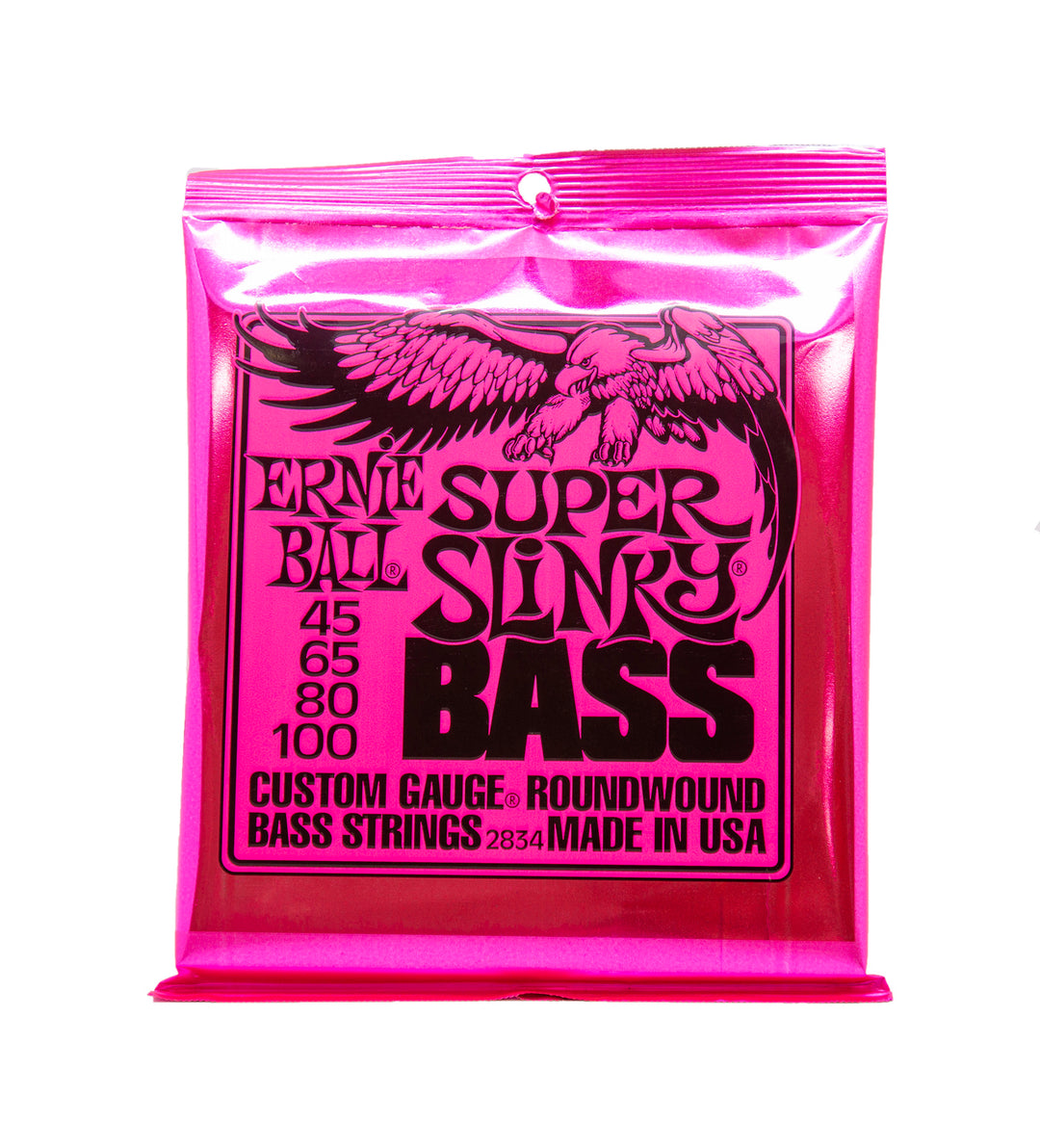 Bass Gtr Str Set 45/100 Super Slinky Pink
