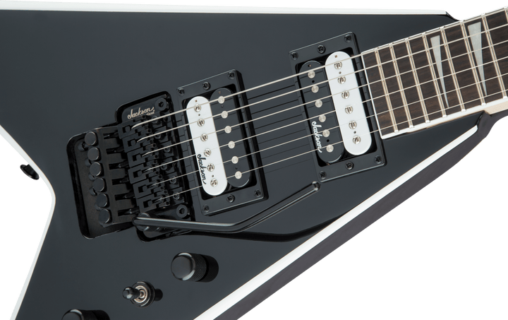 Jackson JS Series King V™ JS32, Amaranth Fingerboard, Black with White Bevels