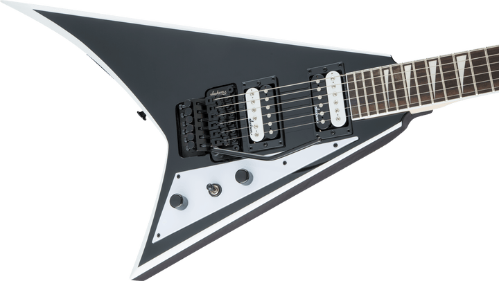 Jackson JS Series Rhoads JS32, Amaranth Fingerboard, Black with White Bevels