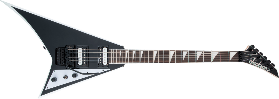 Jackson JS Series Rhoads JS32, Amaranth Fingerboard, Black with White Bevels