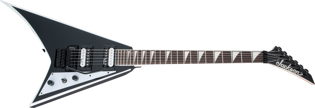 Jackson JS Series Rhoads JS32, Amaranth Fingerboard, Black with White Bevels