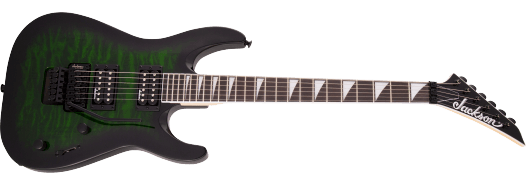 JS Series Dinky® Arch Top JS32Q DKA, Amaranth Fingerboard, Transparent Green Burst
