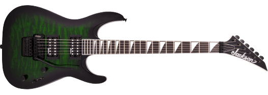 JS Series Dinky® Arch Top JS32Q DKA, Amaranth Fingerboard, Transparent Green Burst