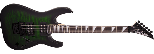 JS Series Dinky® Arch Top JS32Q DKA, Amaranth Fingerboard, Transparent Green Burst