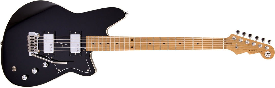 Reverend Descent W Baritone Electric Guitar in Black