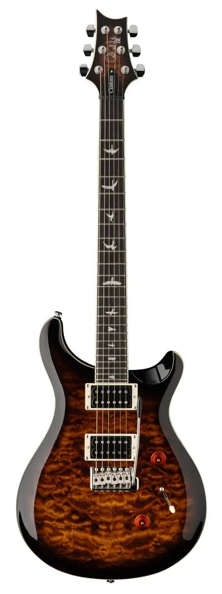 Paul Reed Smith (PRS) SE Custom 24 Quilt -  Black Gold Burst