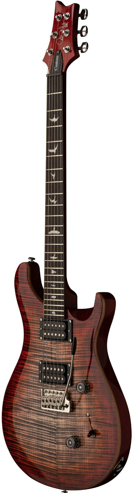 PRS SE Custom 24 in Charcoal Cherry Burst