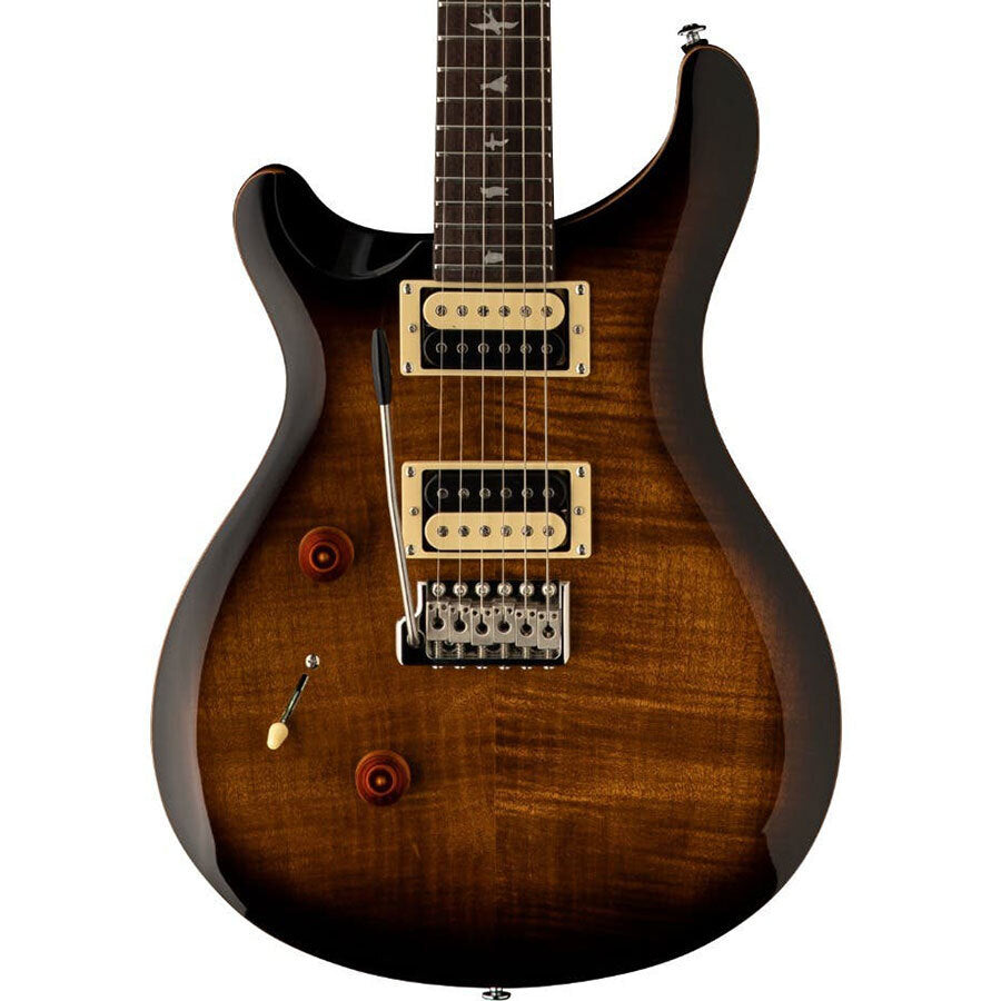 PRS SE Custom 24 Left Handed in Black Gold Burst