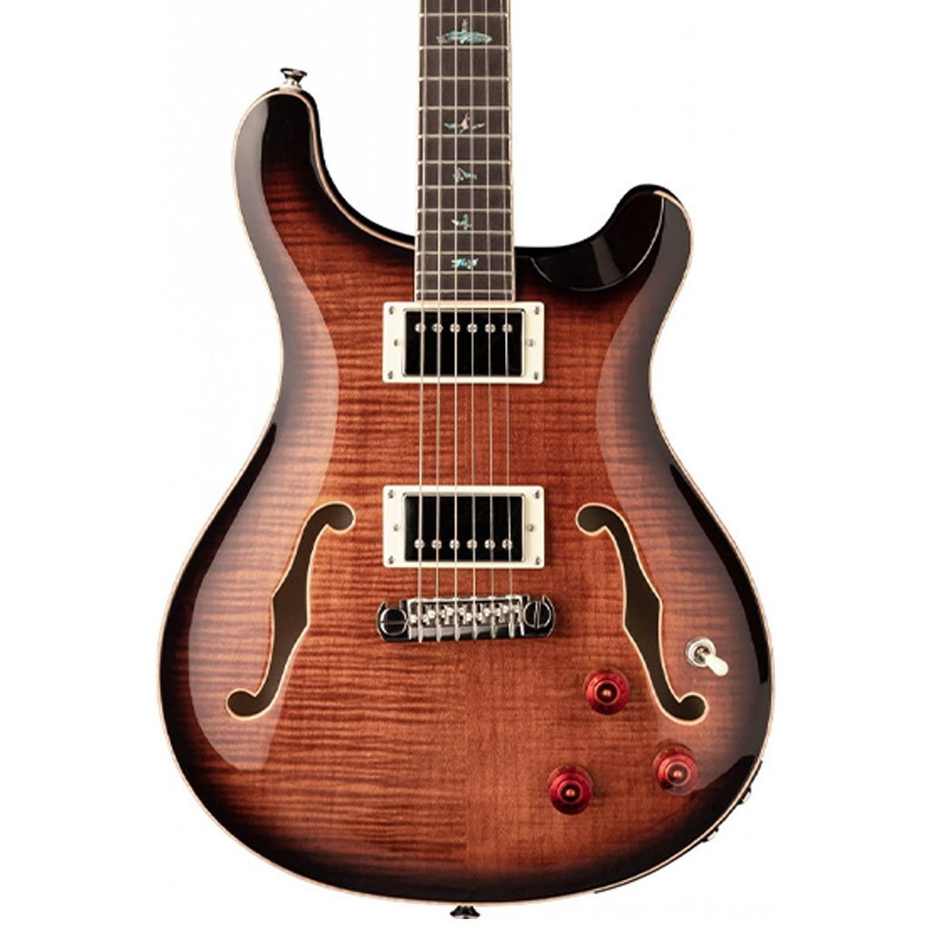 PRS SE Hollowbody II Piezo in Black Gold Burst