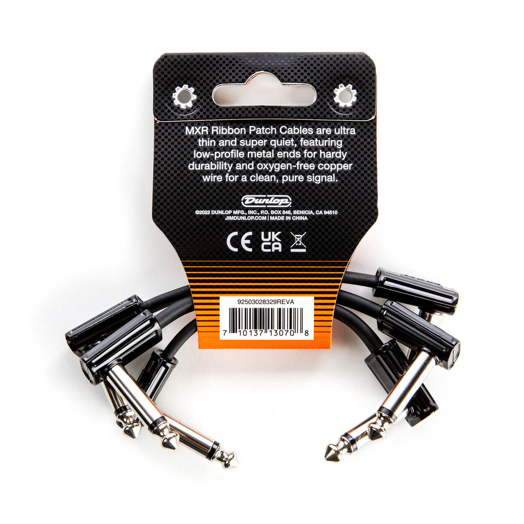 MXR Ribbon Patch cable 3" - 3 Pack
