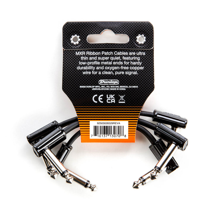 MXR Ribbon Patch cable 3" - 3 Pack