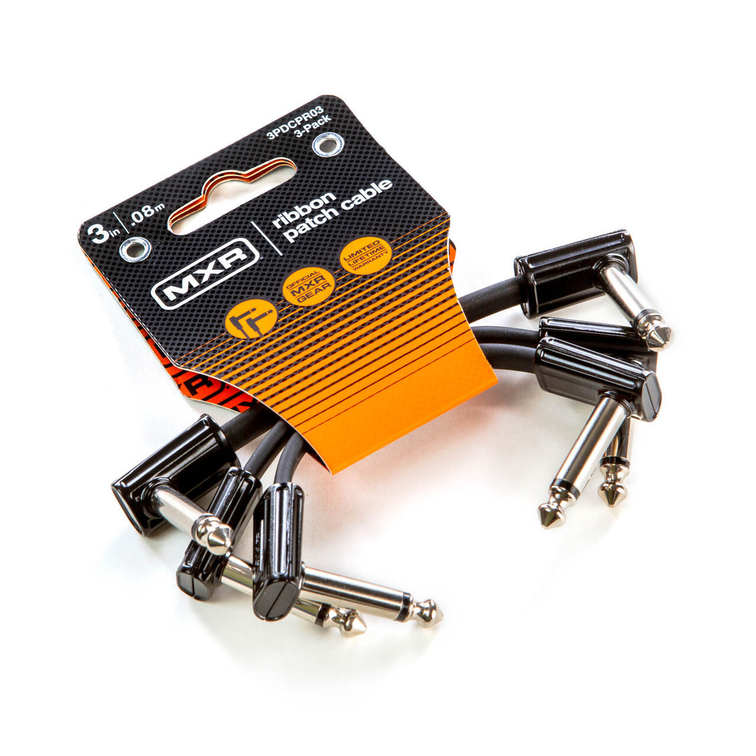 MXR Ribbon Patch cable 3" - 3 Pack