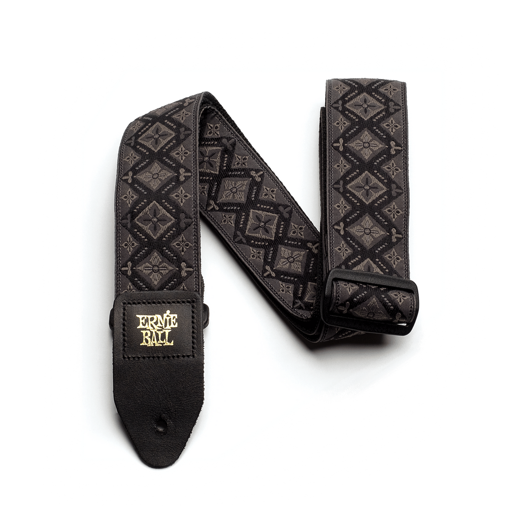 Regal Black Woven Jacquard Strap