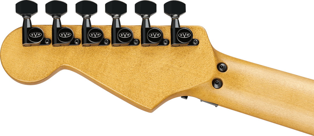 EVH Limited Edition Striped Series Frankenstein™ Frankie, Maple Fingerboard, Black with Yellow Stripes, Aged