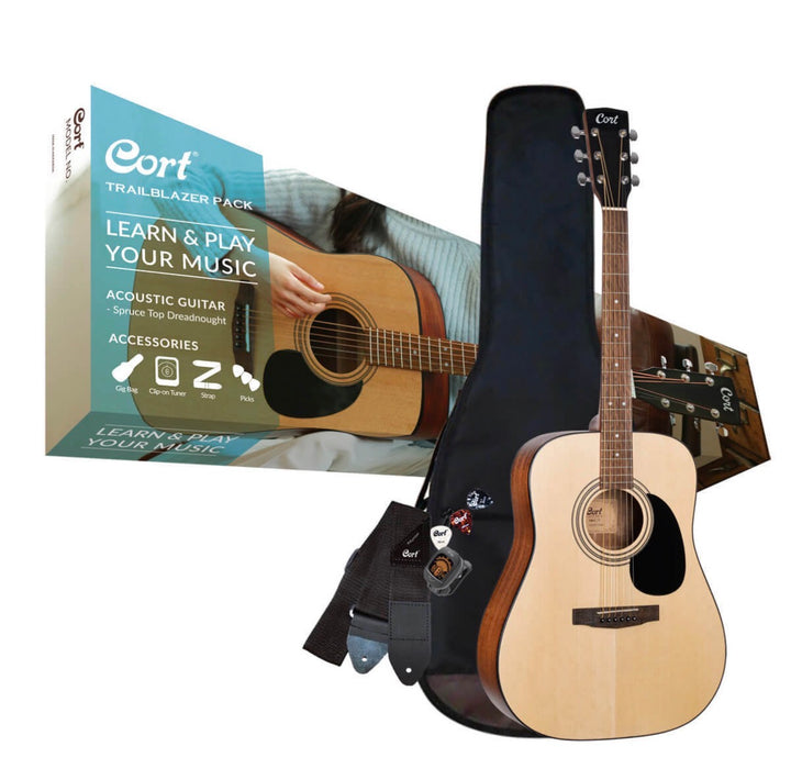 Cort Trailblazer Acoustic Guitar Pack - CAP810 OPEN PORE
