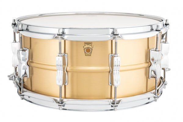 Ludwig Acro Bronze LZ654BM 14" x 6.5" Brushed Snare Drum w/ P86CH