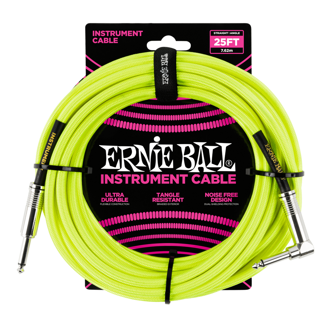 25 Ft Strght/Angle Braided Neon Yellow Bl