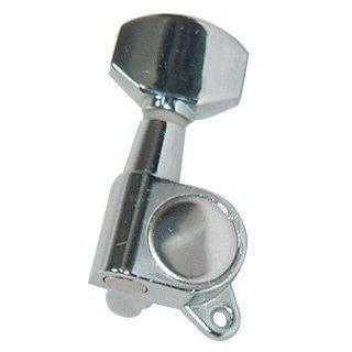 Machine Head Set Singles 6-In-Line Chrome Die-Ca